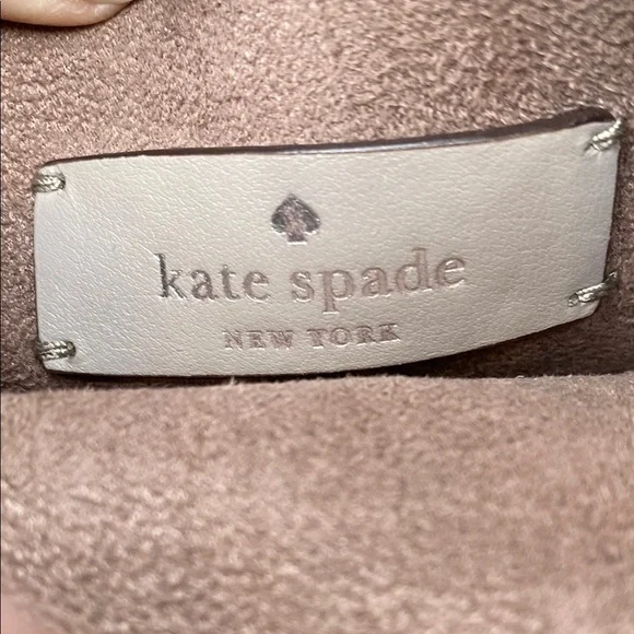 Kate Spade Talia Small‎ Triple Compartment Satchel Shoulder Bag Soft Taupe - Picture 7 of 13